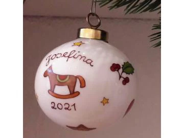 Weihnachtskugel, Pferd