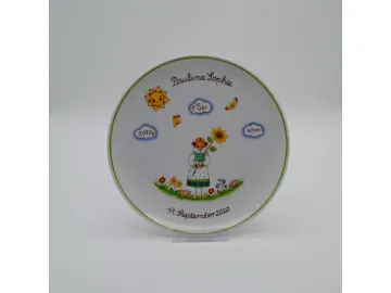 Geburtsteller - Blumenmädchen