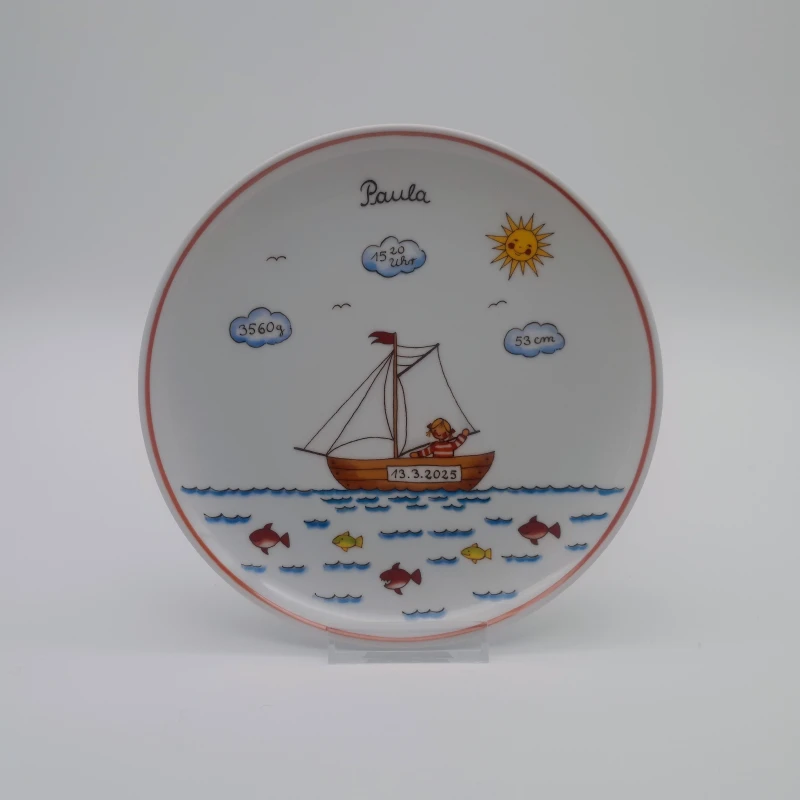 Geburtsteller - Schiff Mädchen